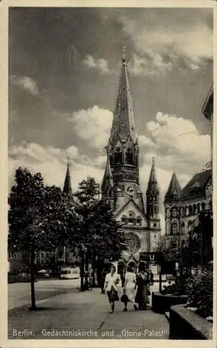 Ak Berlin Charlottenburg, Kaiser Wilhelm Gedächtniskirche, Gloria-Palast