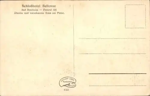 Ak Bad Bentheim in Niedersachsen, Kriegerdenkmal, Steinlöwe