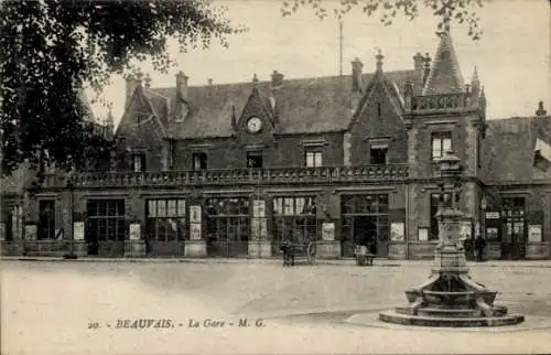 Ak Beauvais Oise, Gare