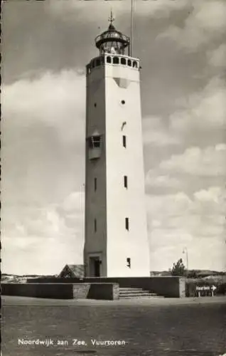 Ak Noordwijk aan Zee Südholland, Leuchtturm