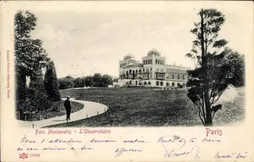 Ak Paris XIV, Parc Montsouris, l'Observatoire