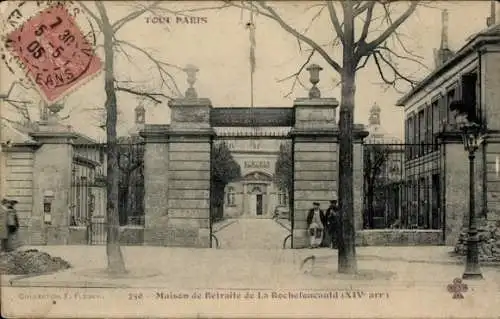 Ak Paris XIV Observatoire, Maison de Retraite de La Rochefoucauld