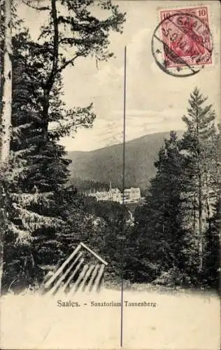 Ak Saales Saal Elsass Bas Rhin, Sanatorium Tannenberg