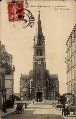 Ak Paris XV Vaugirard, l'Eglise Saint-Lambert