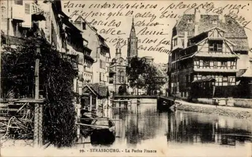 Ak Straßburg Elsass Bas Rhin, La Petite France