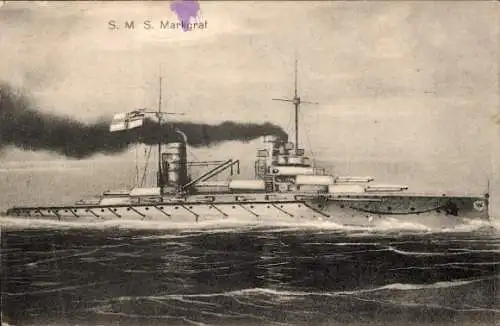 Ak Deutsches Kriegsschiff, SMS Markgraf, Kaiserliche Marine