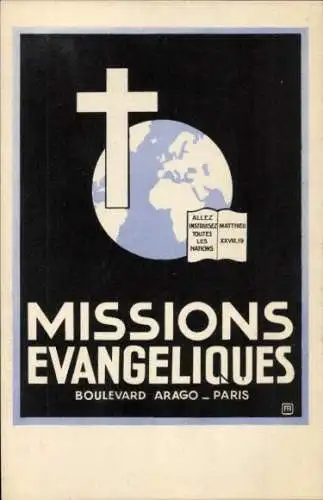 Ak Paris, Boulevard Arago, Evangelische Missionen