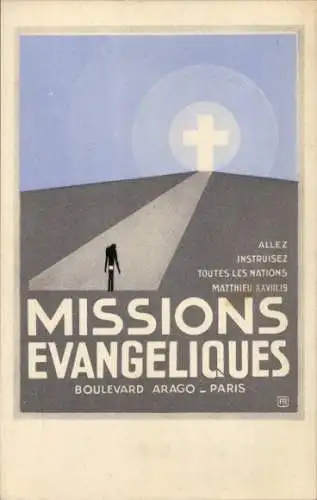 Ak Paris, Boulevard Arago, Evangelische Missionen