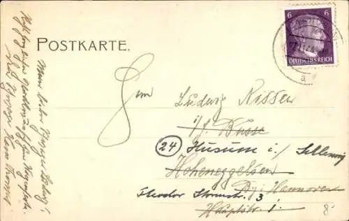 Ak Husum in Nordfriesland, 300 Jahrfeier der Stadt, Heimatfest 1903, histor. Festumzug, Bildhauer