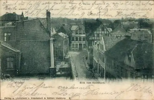 Ak Wilster in Holstein, Blick vom Kirchturm, Teilansicht