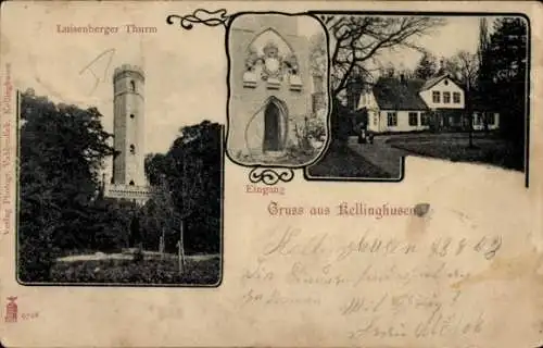 Ak Kellinghusen in Holstein, Luisenberger Turm, Eingang