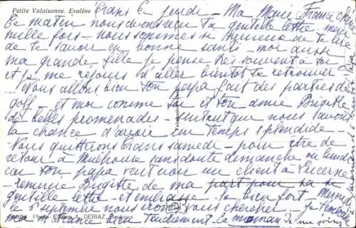 Ak Evolène Kanton Wallis, Mädchen in Schweizer Volkstracht