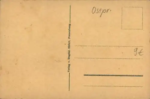 Ak Frombork Frauenburg Ostpreußen, Gesamtansicht