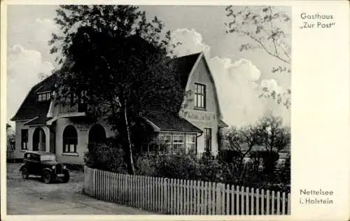 Ak Nettelsee in Schleswig Holstein, Gasthaus Zur Post