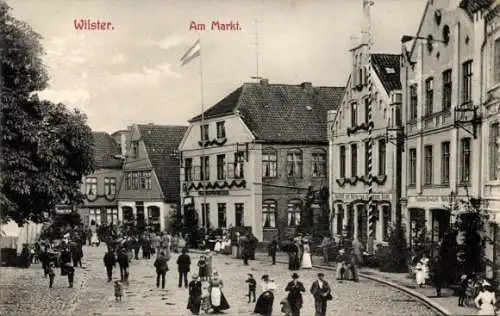 Ak Wilster in Holstein, Am Markt