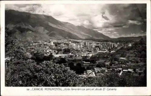 Ak Caracas, Venezuela, Panorama, von El Calvaria