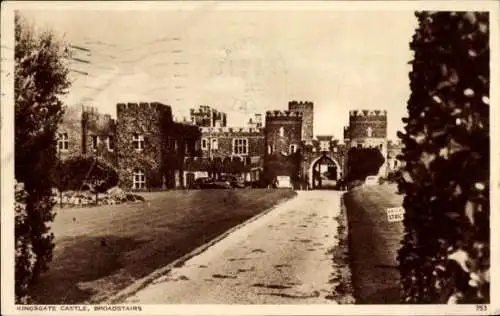 Ak Broadstairs Kent England, Kingsgate Castle