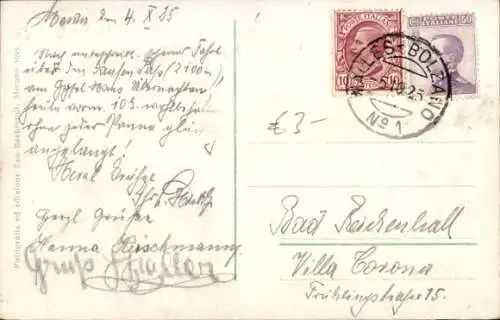 Ak Meran Merano Südtirol, Veduta dalla Passeggiata Tappeiner