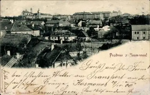 Ak Kosmonosy Mittelböhmen, Gesamtansicht
