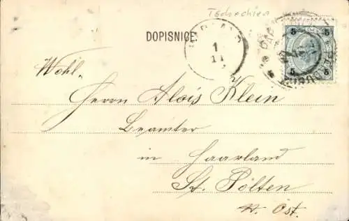 Ak Kosmonosy Mittelböhmen, Gesamtansicht