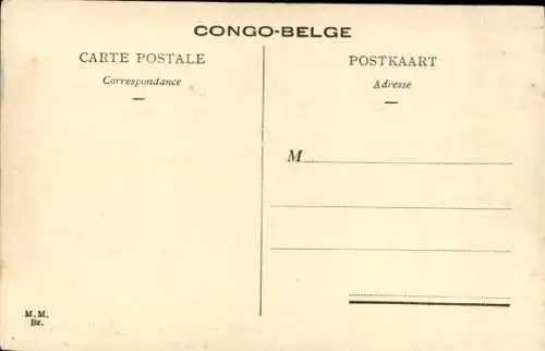 Ak Mobeka Belgisch-Kongo Demokratische Republik Kongo Zaire, Pfostenecke