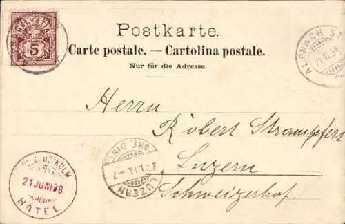 Ak Kanton Luzern Schweiz, Pilatus, Hotel