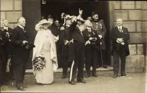 Foto Ak Leiden 1924, Adel Niederlande