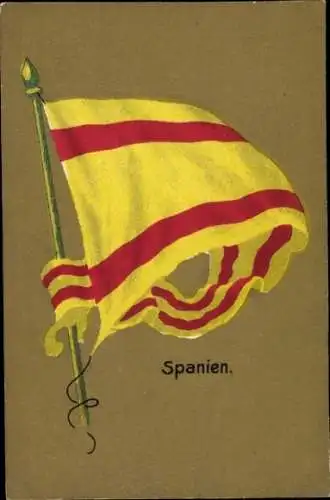 Ak Spanien, Flagge der Handelsmarine