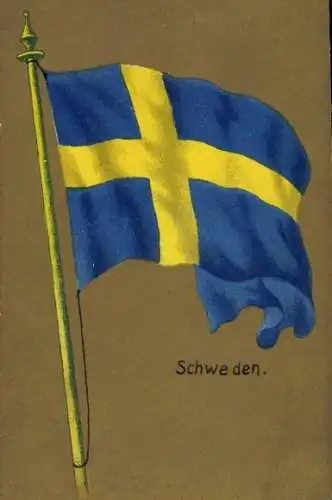 Ak Schweden, Nationalflagge