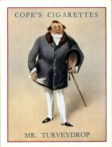 Sammelbild Charaktere von Charles Dickens No. 7 Mr. Turveydrop, Bleak House, Zitat