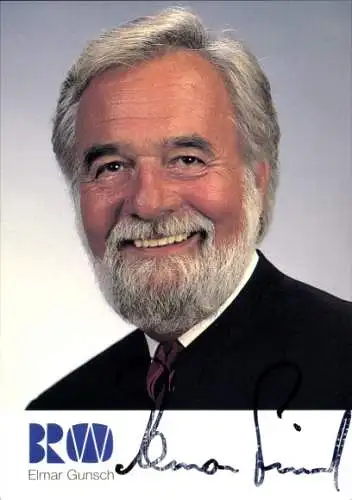 Ak Schauspieler Elmar Gunsch, Portrait, Autogramm