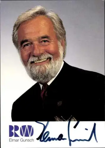 Ak Schauspieler Elmar Gunsch, Portrait, Autogramm