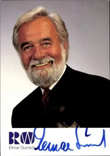 Ak Schauspieler Elmar Gunsch, Portrait, Autogramm