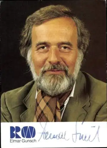 Ak Schauspieler Elmar Gunsch, Portrait, Autogramm