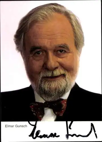Ak Schauspieler Elmar Gunsch, Portrait, Autogramm