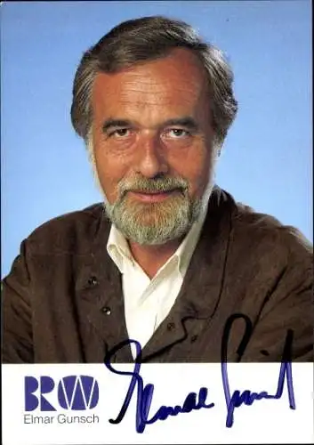 Ak Schauspieler Elmar Gunsch, Portrait, Autogramm