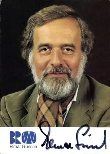 Ak Schauspieler Elmar Gunsch, Portrait, Autogramm
