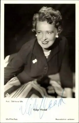 Ak Schauspielerin Käthe Haack, Portrait, Autogramm