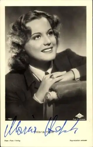 Ak Schauspielerin Maria Holst, Portrait, Autogramm