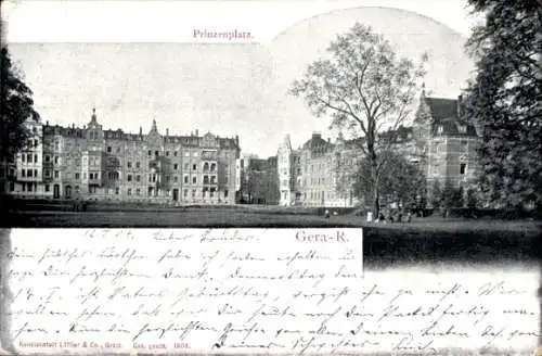 Ak Gera in Thüringen, Prinzenplatz