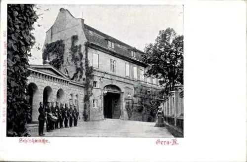Ak Gera in Thüringen, Schlosswache