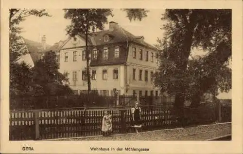 Ak Gera in Thüringen, Wohnhaus in der Mühlengasse