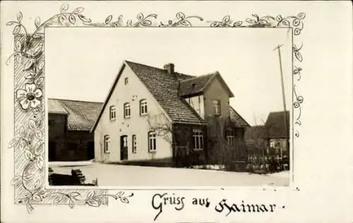 Passepartout Foto Ak Haimar Sehnde in Niedersachsen, Wohnhaus