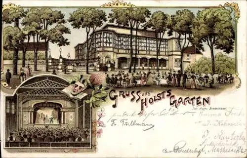 Litho Braunschweig in Niedersachsen, Holsts Garten, Theater