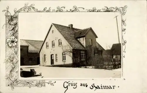 Passepartout Foto Ak Haimar Sehnde in Niedersachsen, Wohnhaus