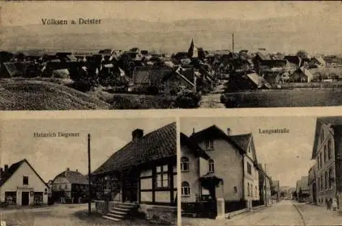 Ak Völksen Springe am Deister, Langestraße, Heinrich Degener