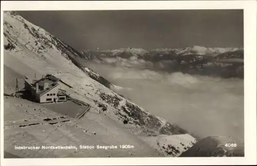 Ak Innsbruck in Tirol, Innsbrucker Nordkettenbahn, Station Seegrube