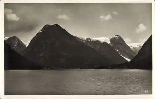 Ak Aurlandsfjord Norwegen, Landschaftsmotiv