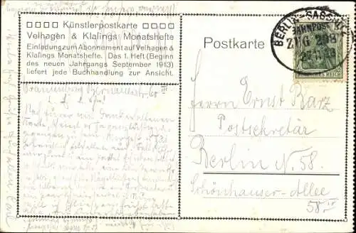 Künstler Ak Rieth, Paul, Bildnis