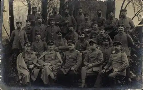 Foto Ak Deutsche Soldaten in Uniformen, Landwehr Infanterie Regiment 81, I WK